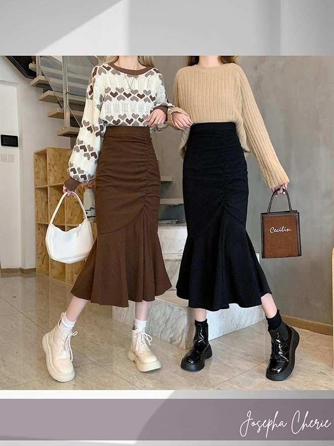 ロング スカート マーメイド ミモレ丈