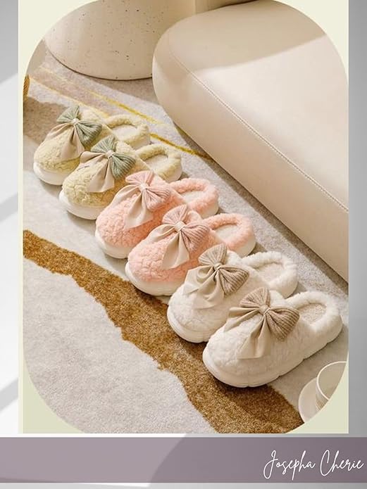 リボン スリッパ ルームシューズ
